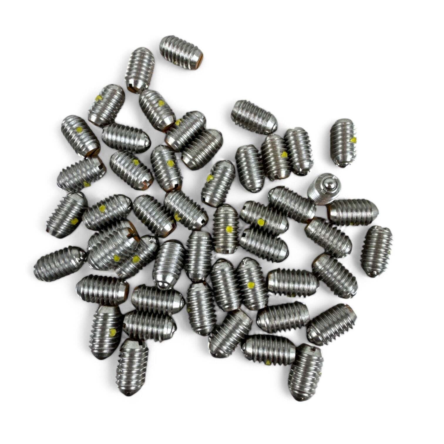 50 Pcs McMaster-Carr 3408A6 Slotted Spring Plungers – 3/8″-16 Thread, 6–21 lb Fo