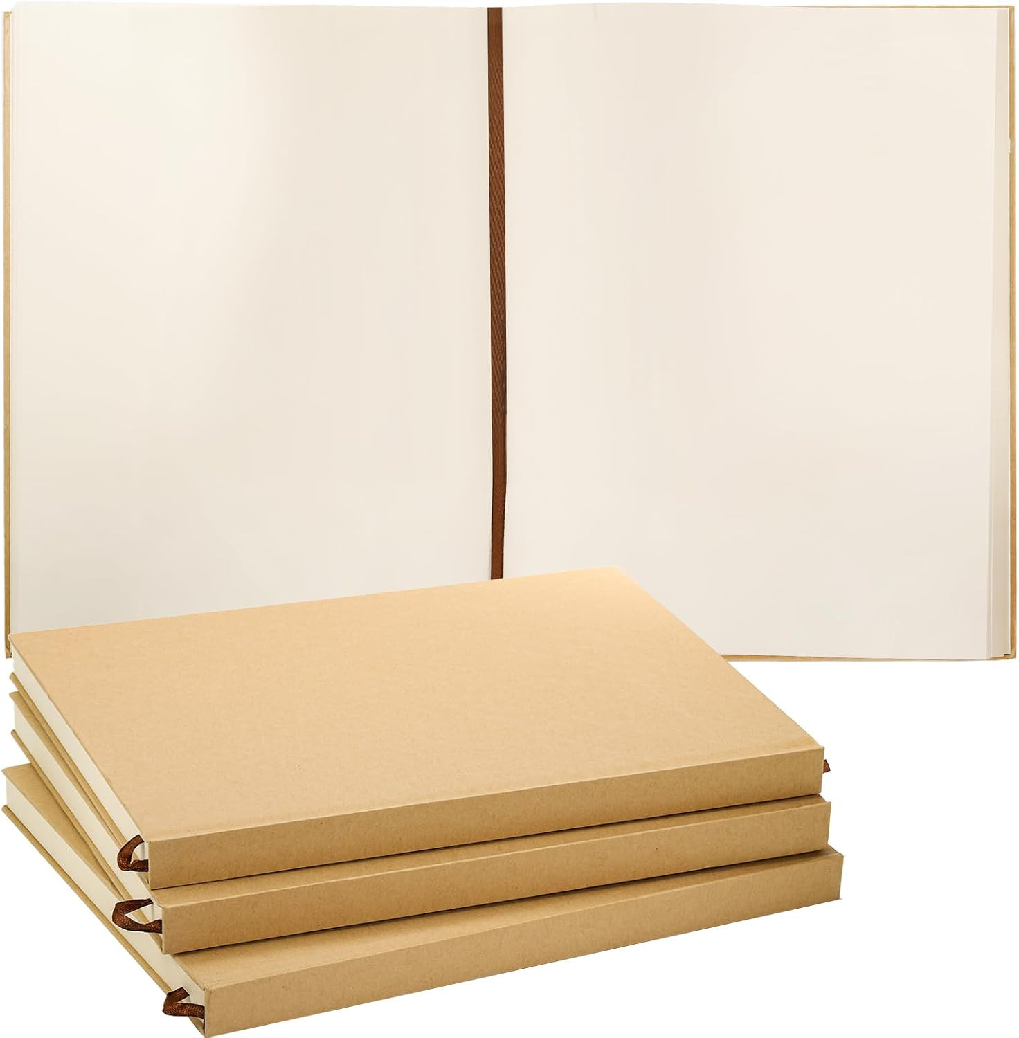 3 Pack 8.5 X 11 Inch Hardcover Sketchbook, Unlined Blank Notebook Journal, 120 S