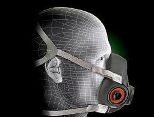 3M 6200 Half Facepiece respirator with 2071 filter, Medium