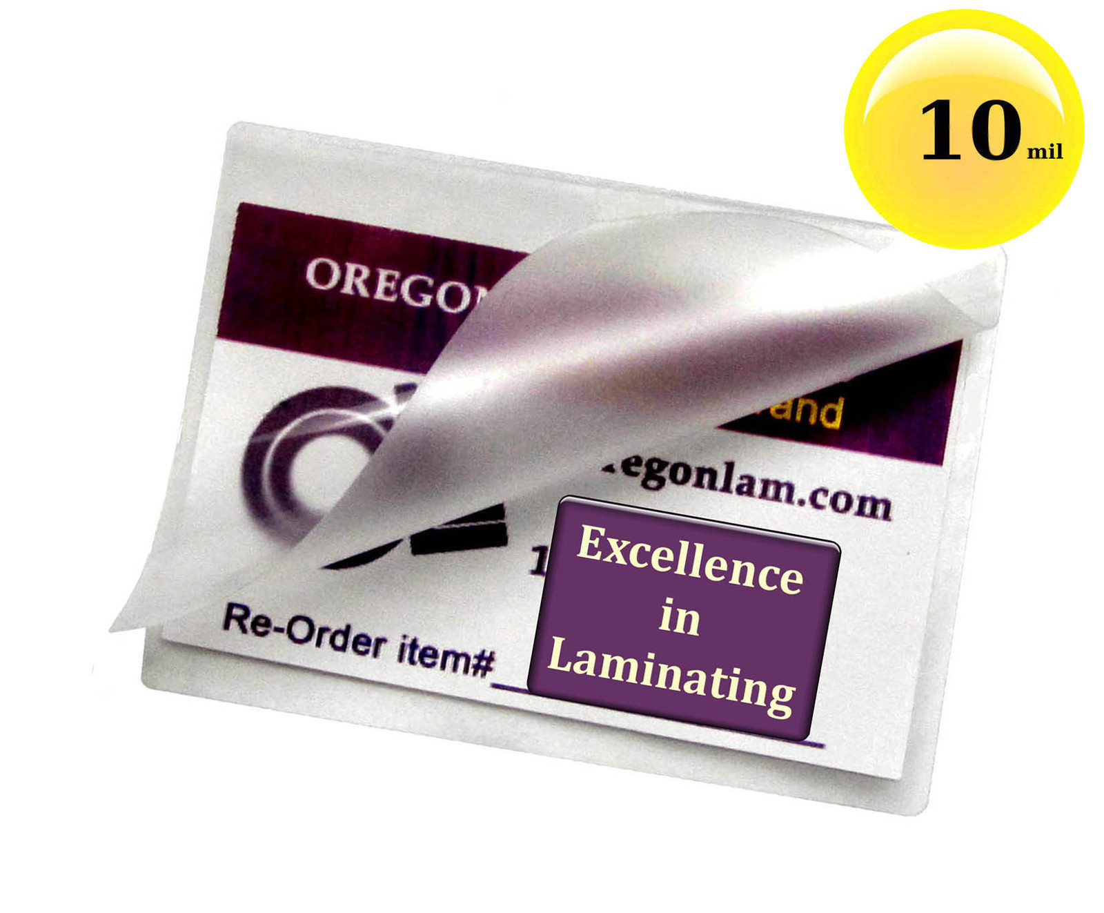 (200/pack) 10 Mil School ID Cards Hot Laminating Pouches 2-1/2 x 3-5/8 Clear