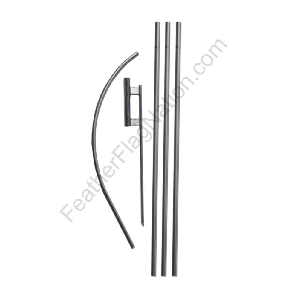 Feather Flag Nation Feather Banner Swooper Flag Kit – pole & spike