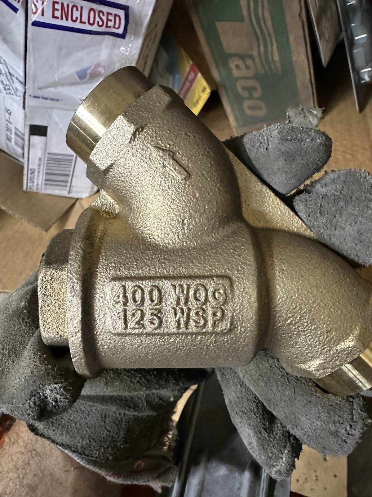 Watts Y Strainer Brass Bronze 400 WOG 125 WSP 1″ x 1″ Lead Free Genuine OEM
