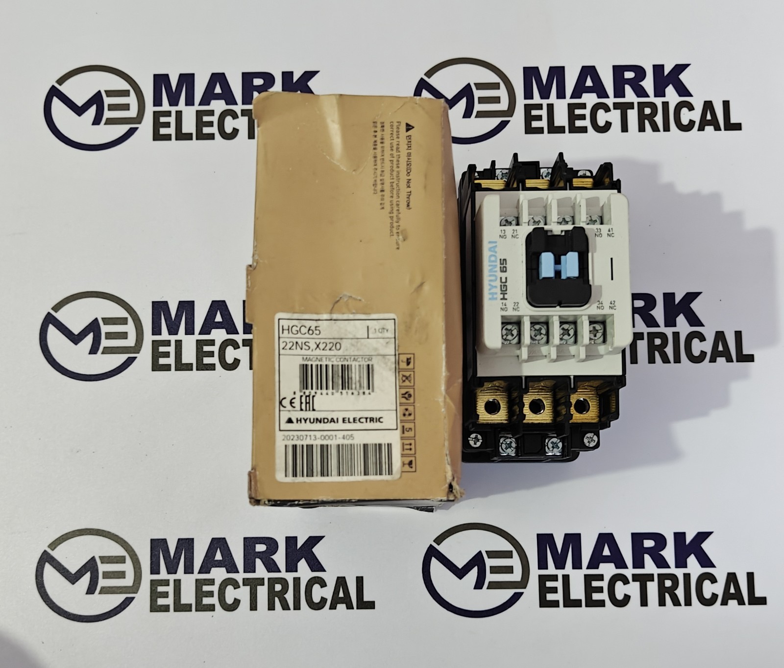 HYUNDAI ELECTRIC HGC65 MAGNETIC CONTACTOR 65A VOLTAGE 220VAC FAST SHIPPING