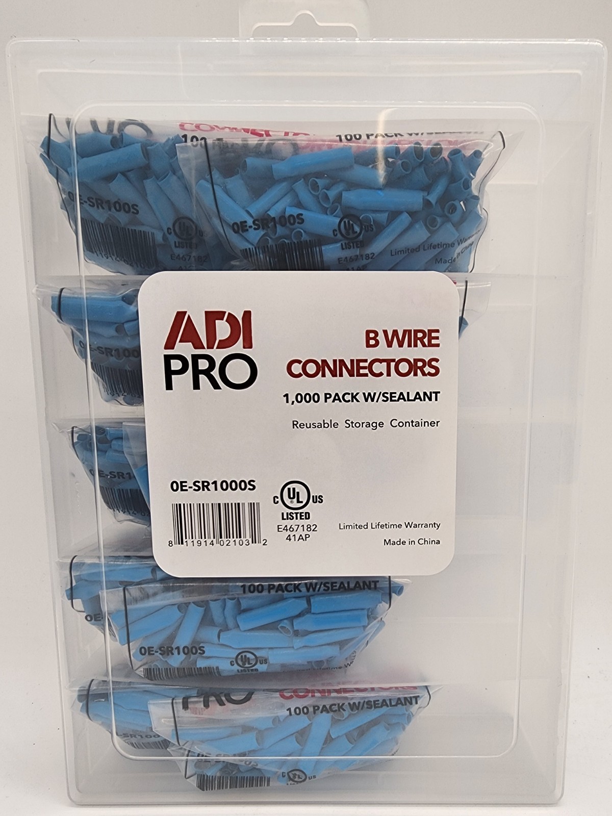 B Wire Connectors w/ Sealant 1000 Pack Gel Filled Waterproof Telecom Splice