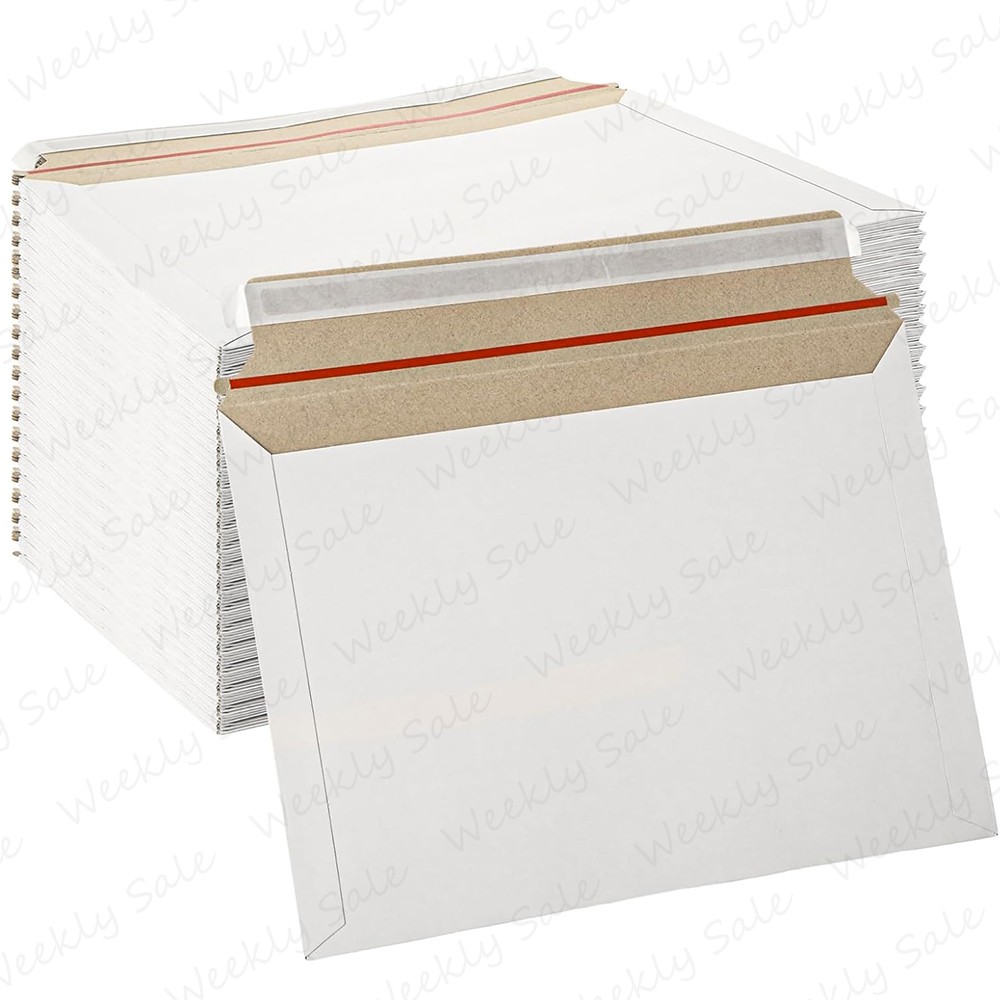 6.5×4.5 Rigid Flats Cardboard Envelope Mailer Photo Shipping Thicker White Bulk