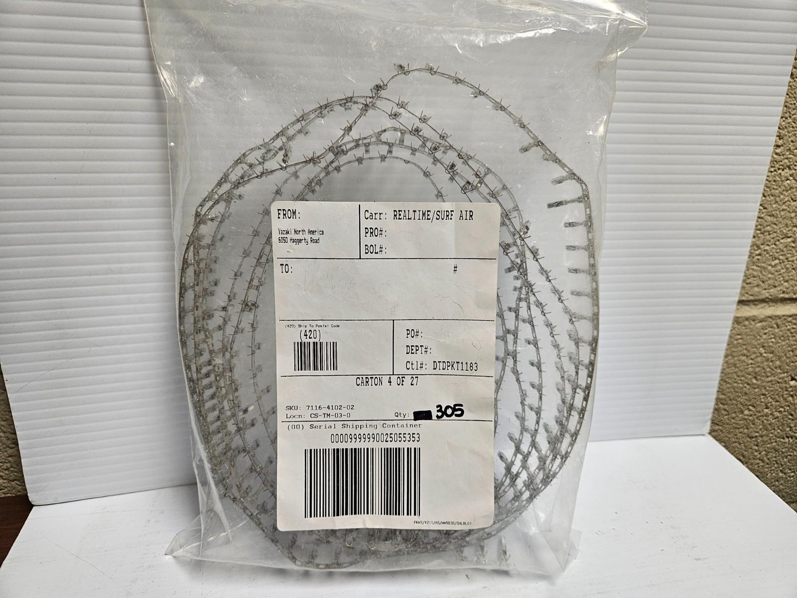 Lot of 305 Yazaki 7116-4102-02 Crimp Wiring Terminal Pin Connector New
