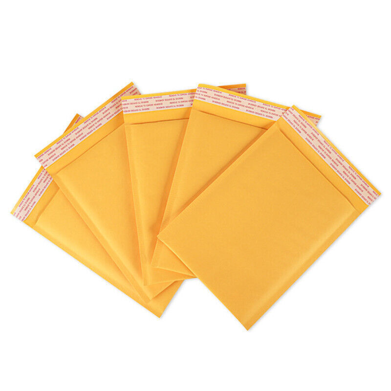 50 Pack #0 6.5×10 inch Kraft Bubble Envelopes Padded Seal Shipping Bag Mailers