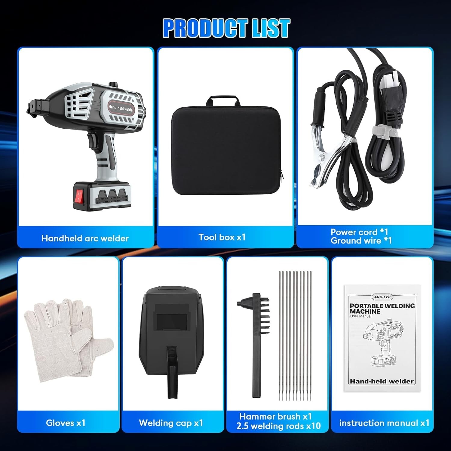 Saker Portable Electric Welding Machine,110V Portable Welder Handheld with IG…