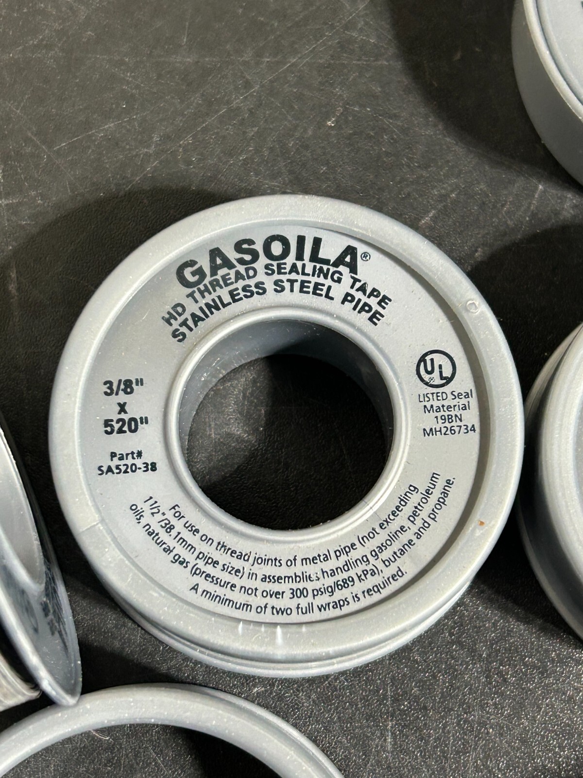 Gasoila Stainless Steel Thread Tape SA520-1 1/2″ in x 520″ QTY (6) ROLLS