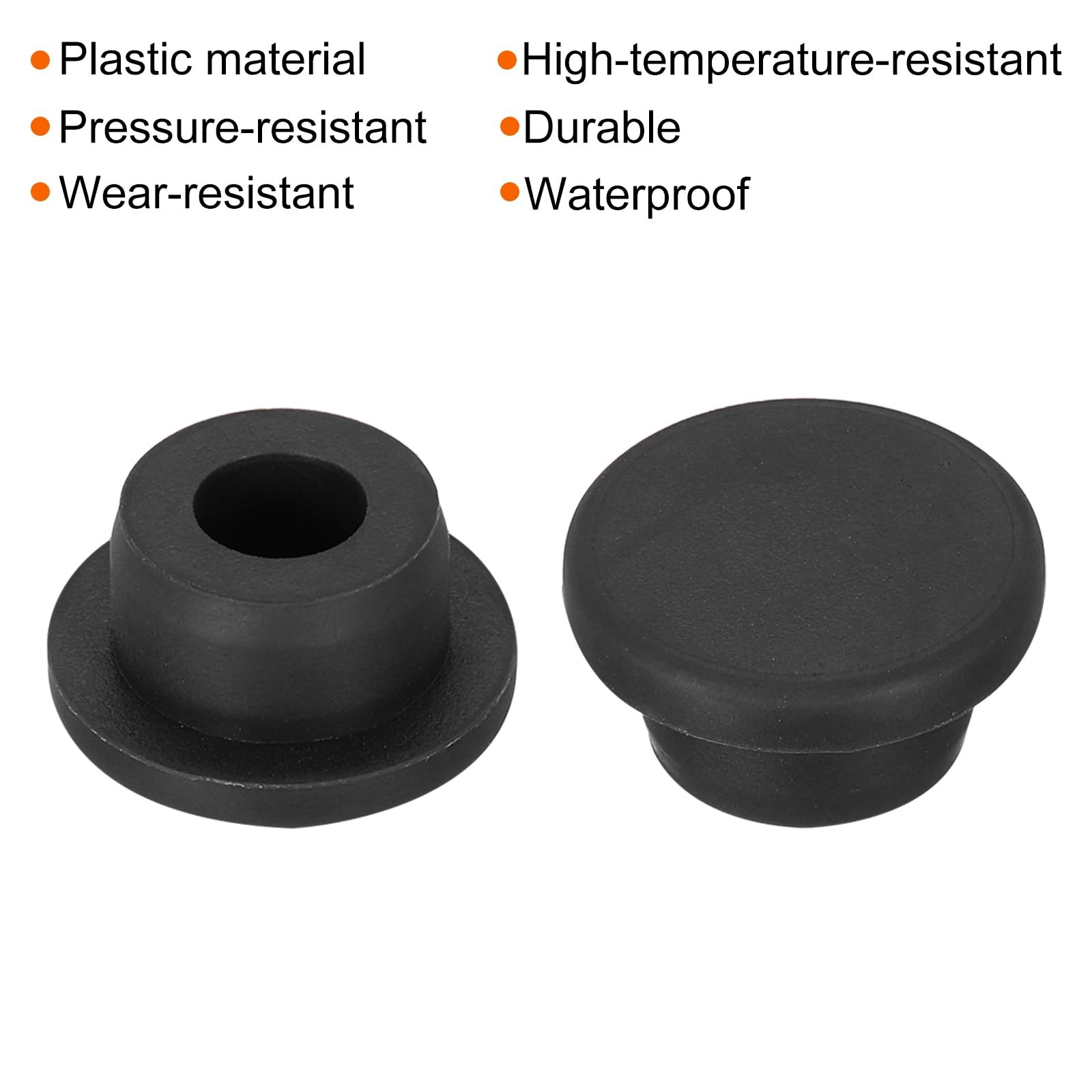 3pcs T-Shaped Silicone Plugs 20mm 3/4 Inch Dia Snap in Plug Hole Seal Cover R…
