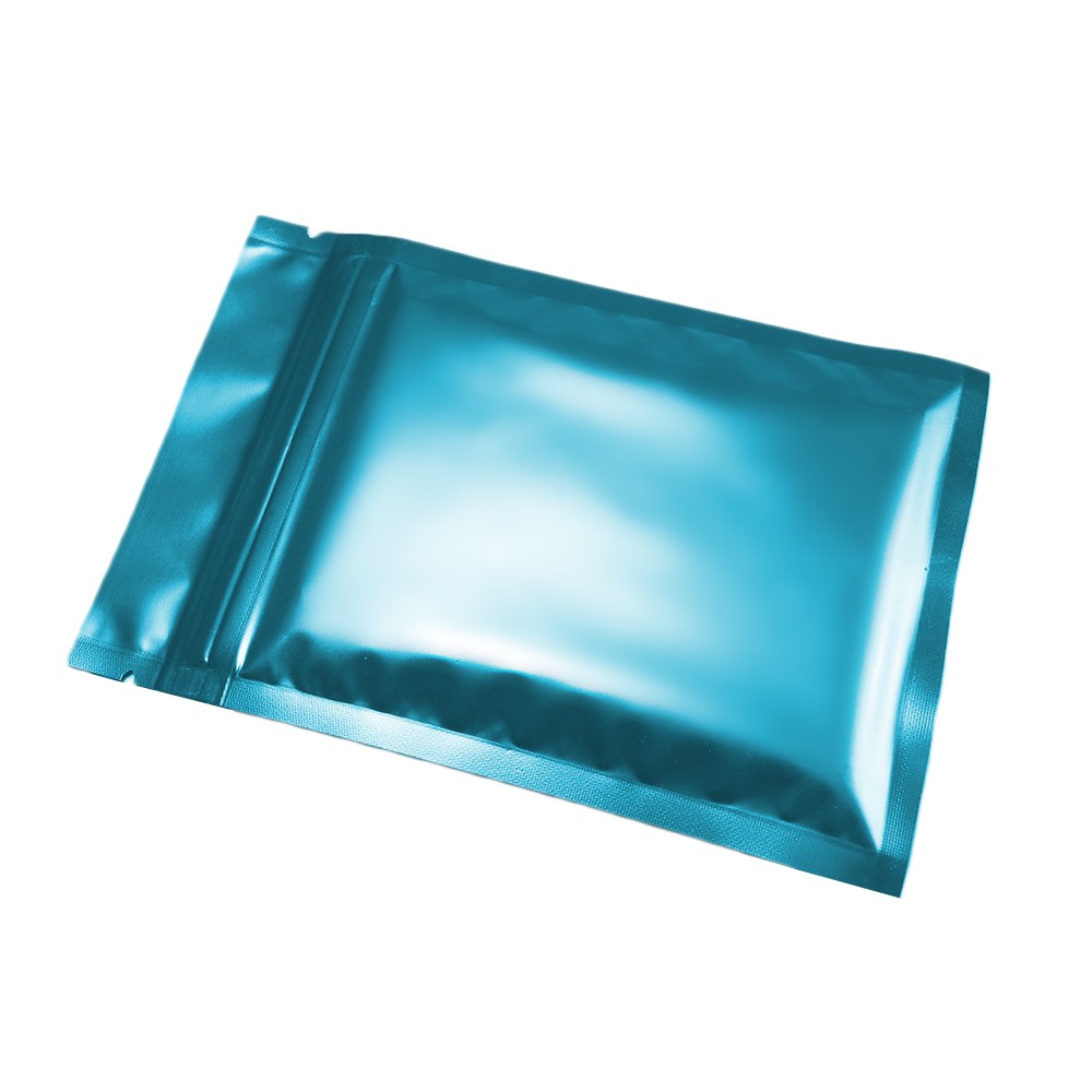 100/200/500 Matte Blue Mylar Foil Smell Proof Reclosable Zipper Seal Lock Bags