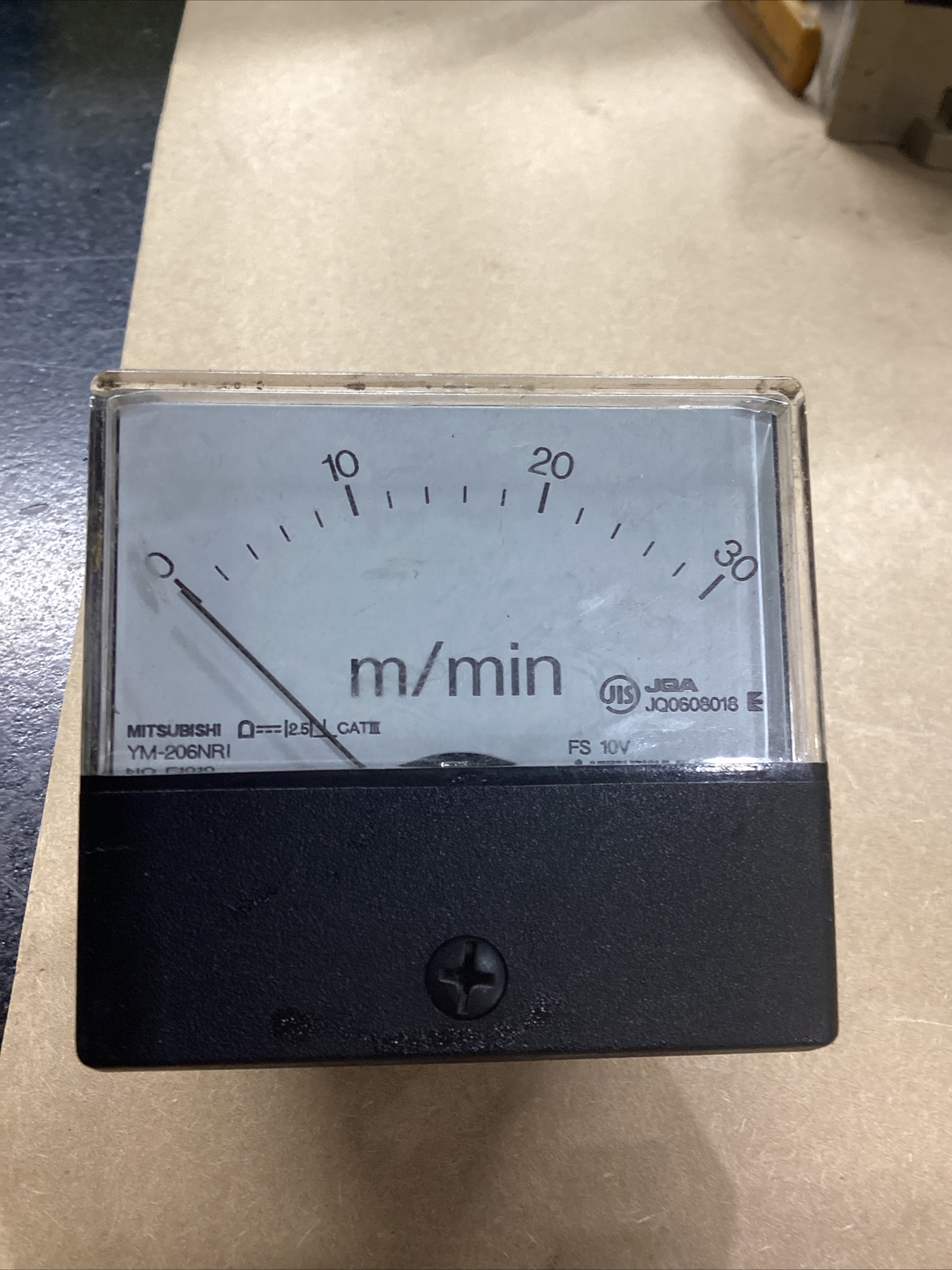 Mitsubishi YM-206NRI Panel Meter Gauge 0-30 Minutes Min #647I98