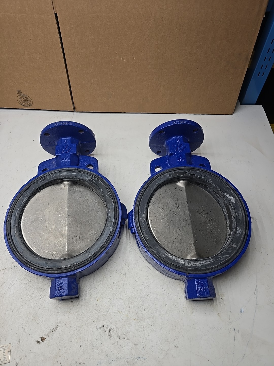 Keystone 990 Series Butterfly Valve, Wafer Style, Split Body 8 inch 316 SS