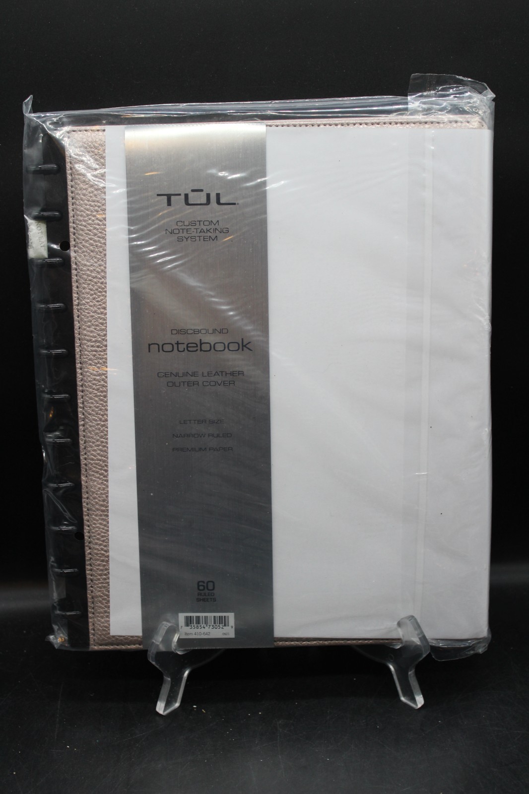 TUL Discbound Notebook | Vegan Leather | Letter Size | 60 Sheets | Cannoli Cream