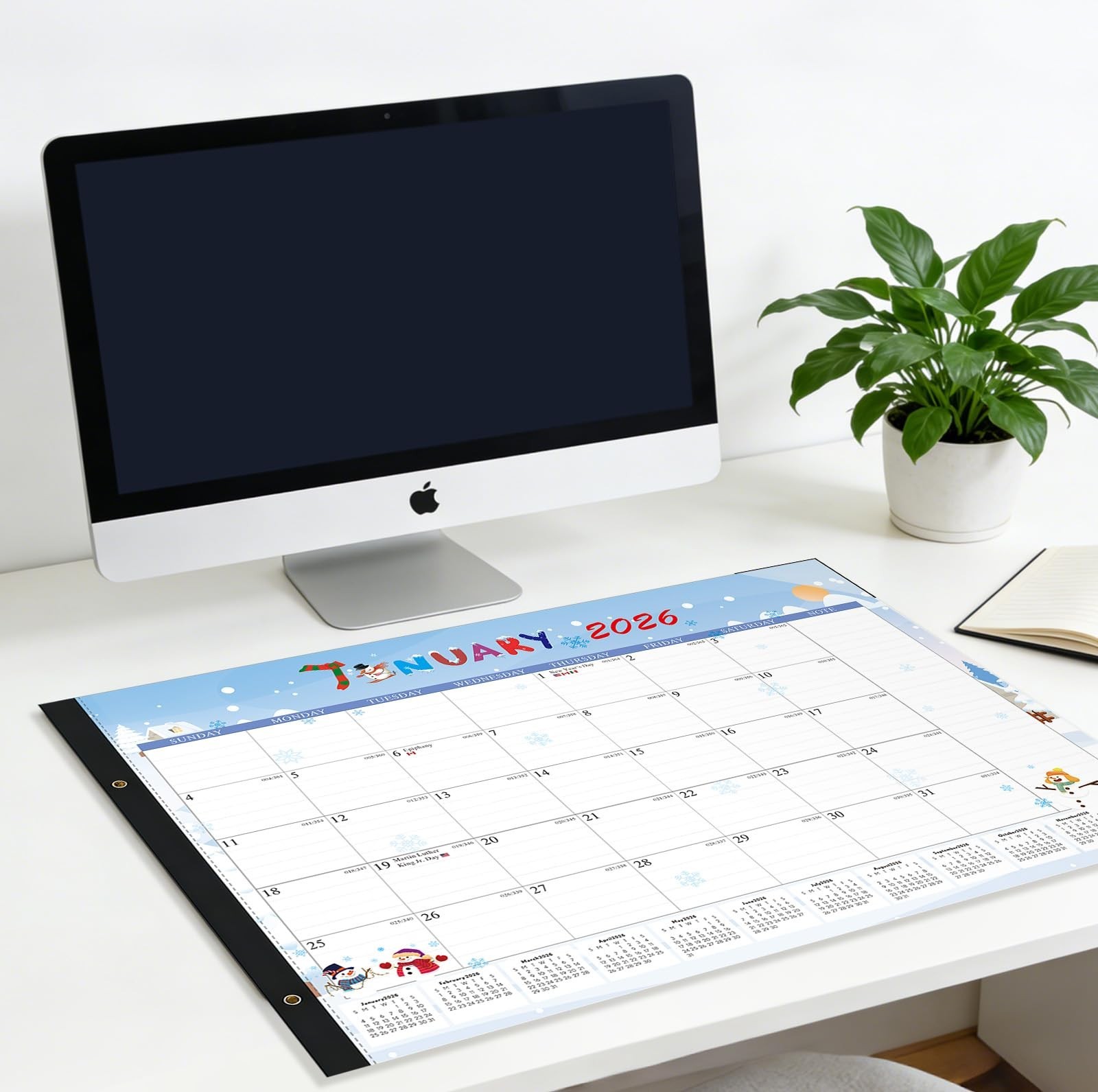 2026 Desk Calendar Large 22×17 – 01/2026-07/2027 Desk Top Calendar 2026 wi