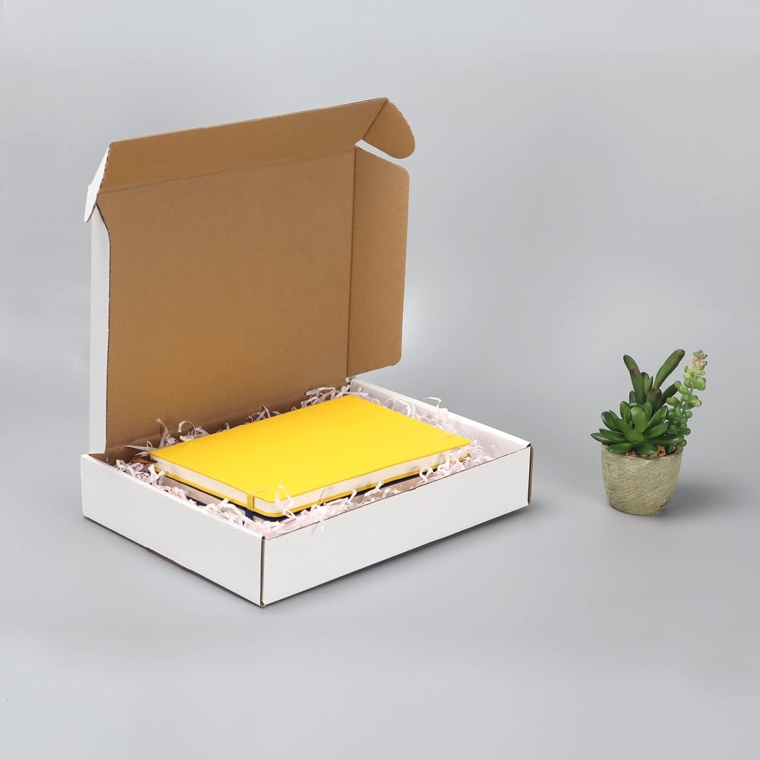 Versatile White Cardboard Boxes, Set of 25 for Shipping or Organizing Items