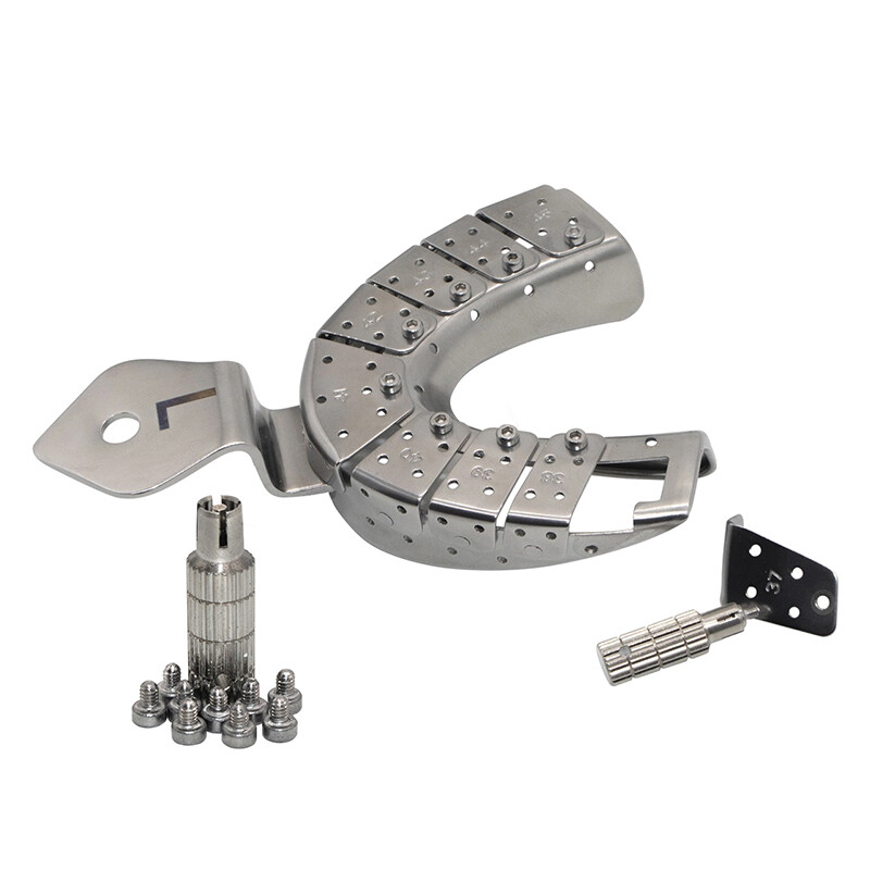 L-M-S Dental Impression Detachable Tray for Implant Analogues Upper & Lower Pair
