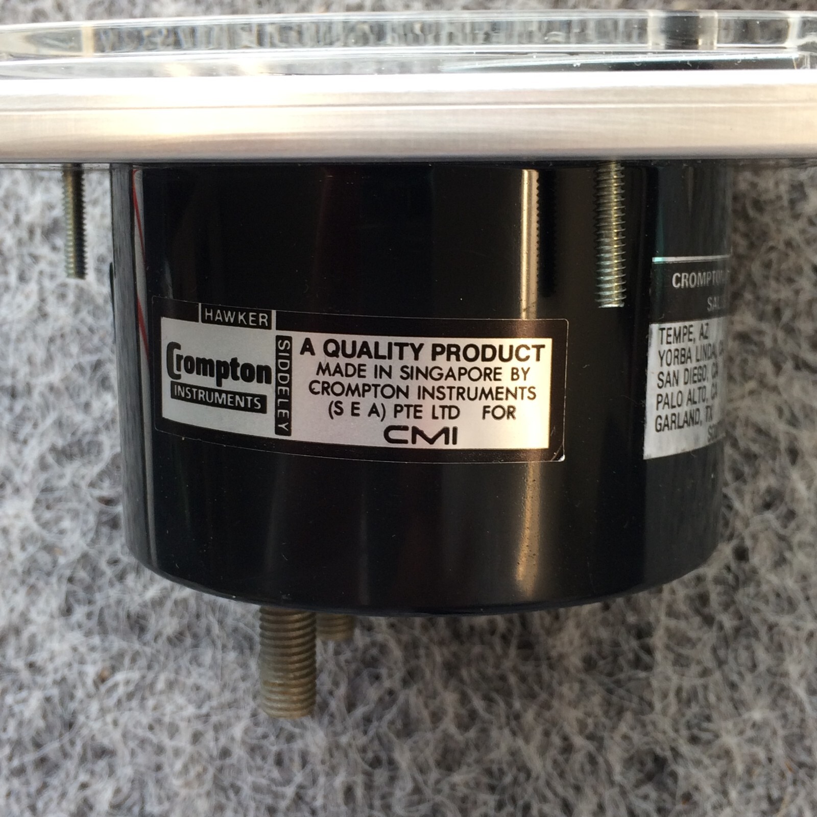 Crompton 016-02AA-LSRL-5A Panel Meter 0-200 AC Amps NOS