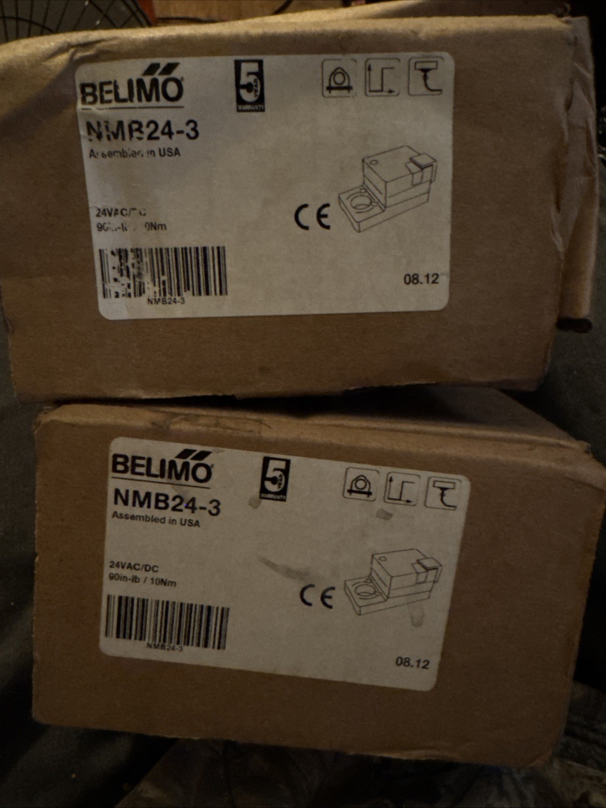 2x Belimo Direct Coupled Damper Actuator NMB24-3 Open Boxes As Shown See PICS!
