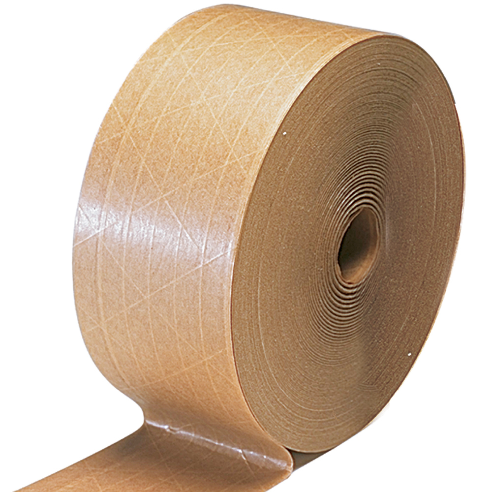 Brown Kraft Paper Gummed Tape 72 mm 450’Reinforced Water Activated 2rls 14.00 ea