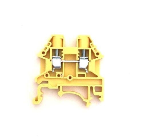 DIN Rail Terminal Blocks 100 Quantity DK4N-YW Yellow Dinkle 10AWG Gauge 30A 600V