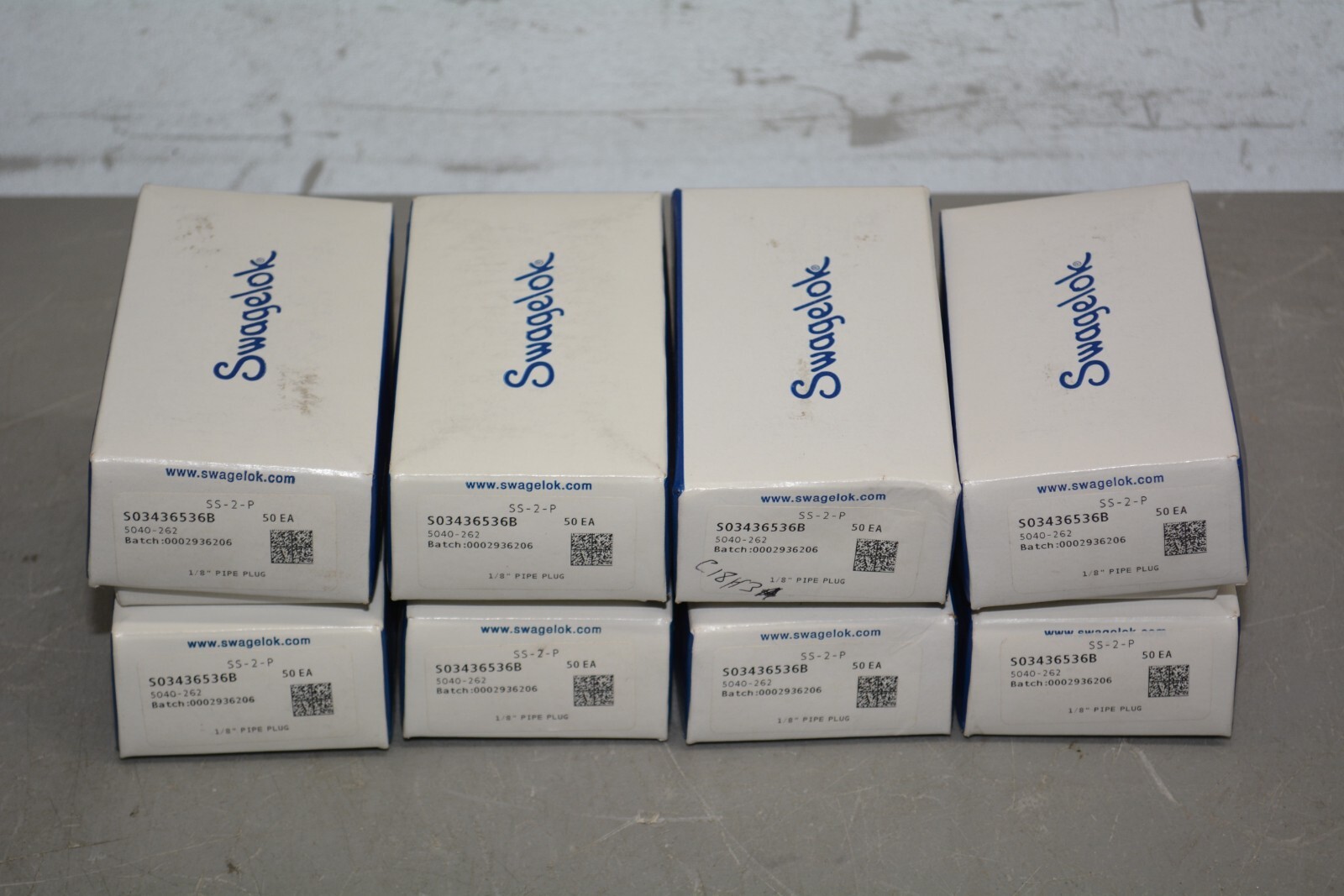 ^ Swagelok 50 Piece Lot SS-2-P Pipe Plug 1/8″ #X2965