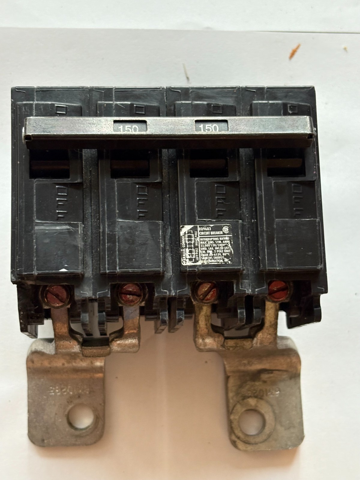 SIEMENS EQ9683 Circuit Breaker 4 Poles 150 Amp