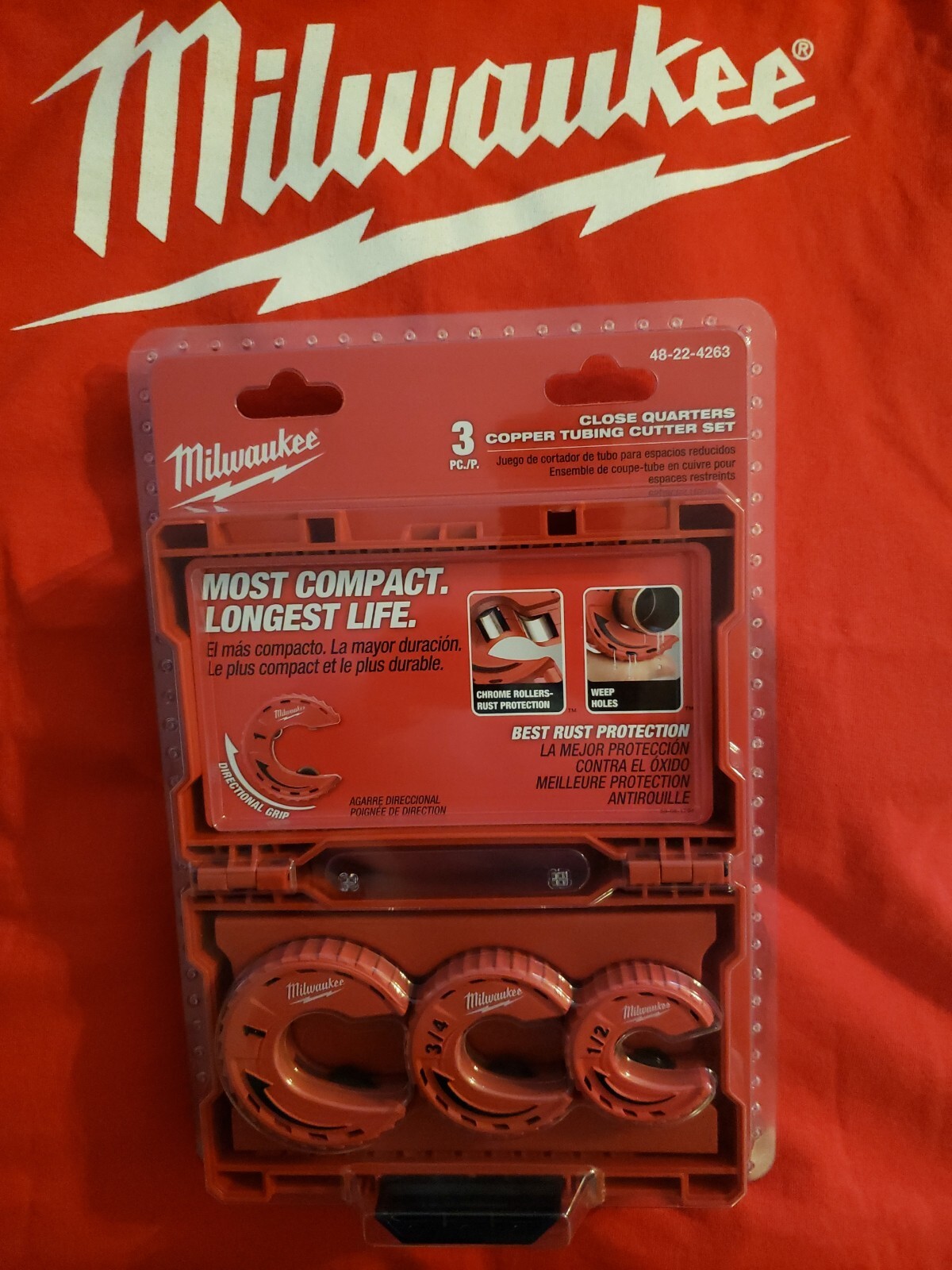 Milwaukee 48-22-4263 3pc Close Quarters Tubing Cutter Set