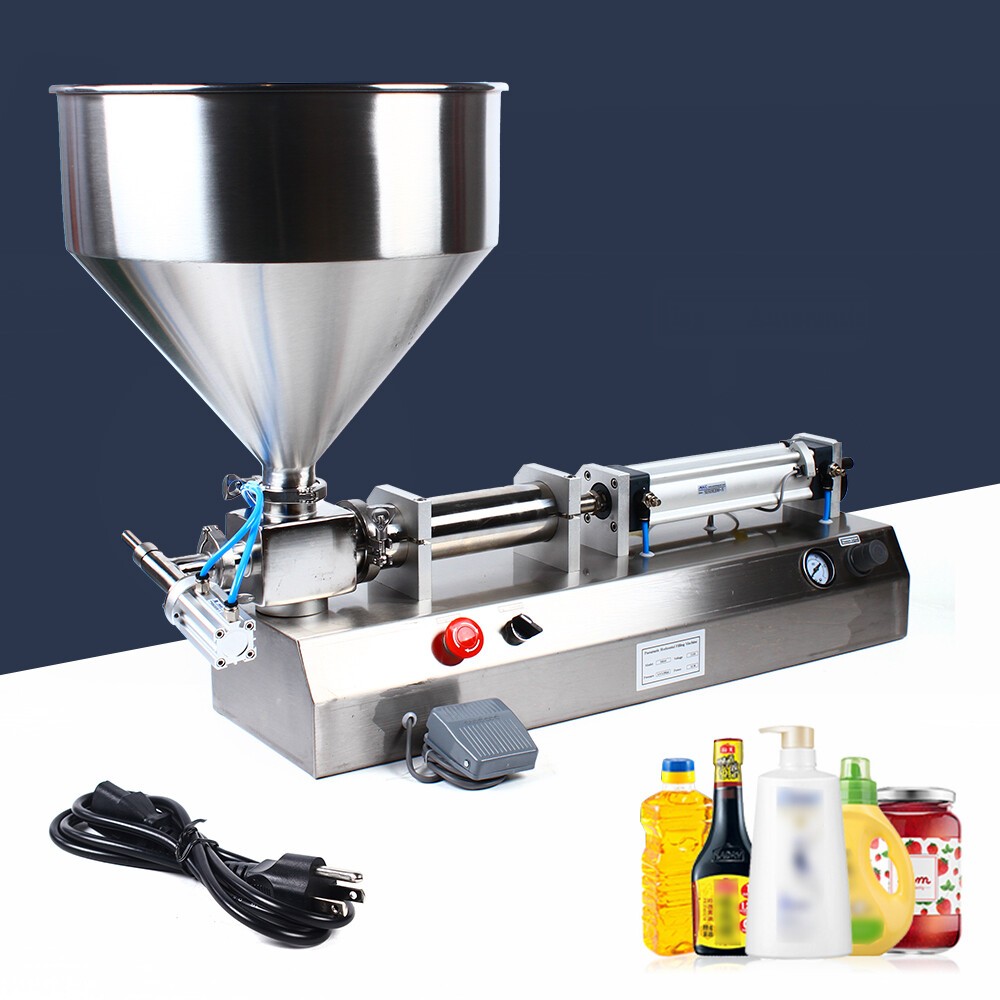 100-1000ml Paste Liquid Piston Filler Heating Filling Machine Single Nozzle