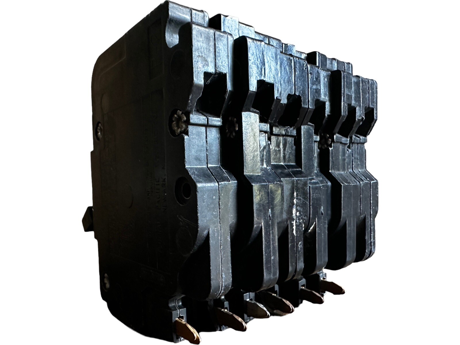 Lot of 6 Federal Pacific FPE NC115 Circuit Breaker 15A 1-Pole Stab-Lok Red Bezel