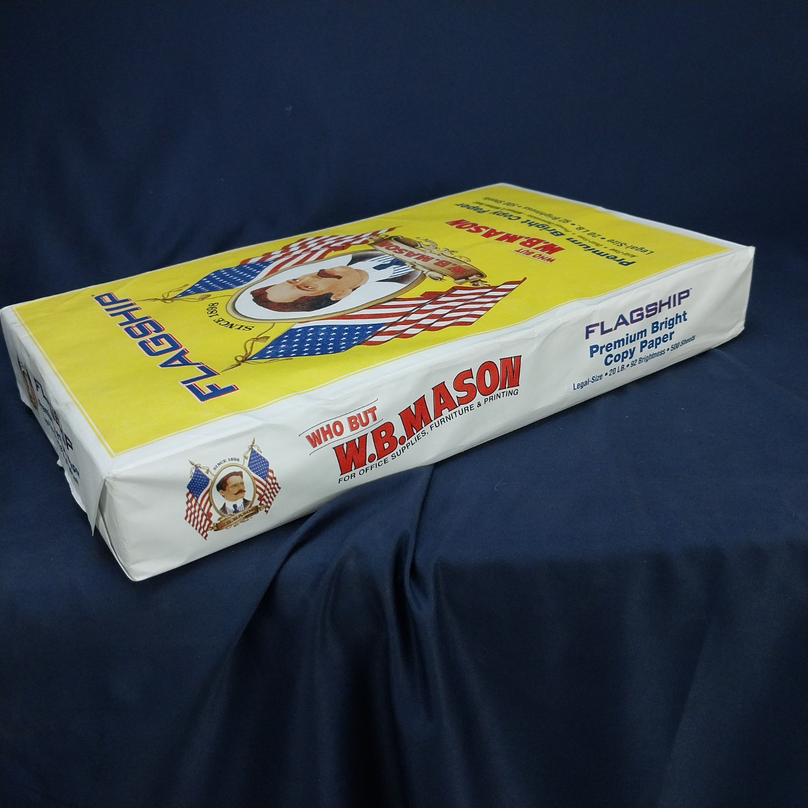 Flagship 8 1/2 x 14 Copy Paper WB MASON 500 Sheets per pack 92 bright 20#