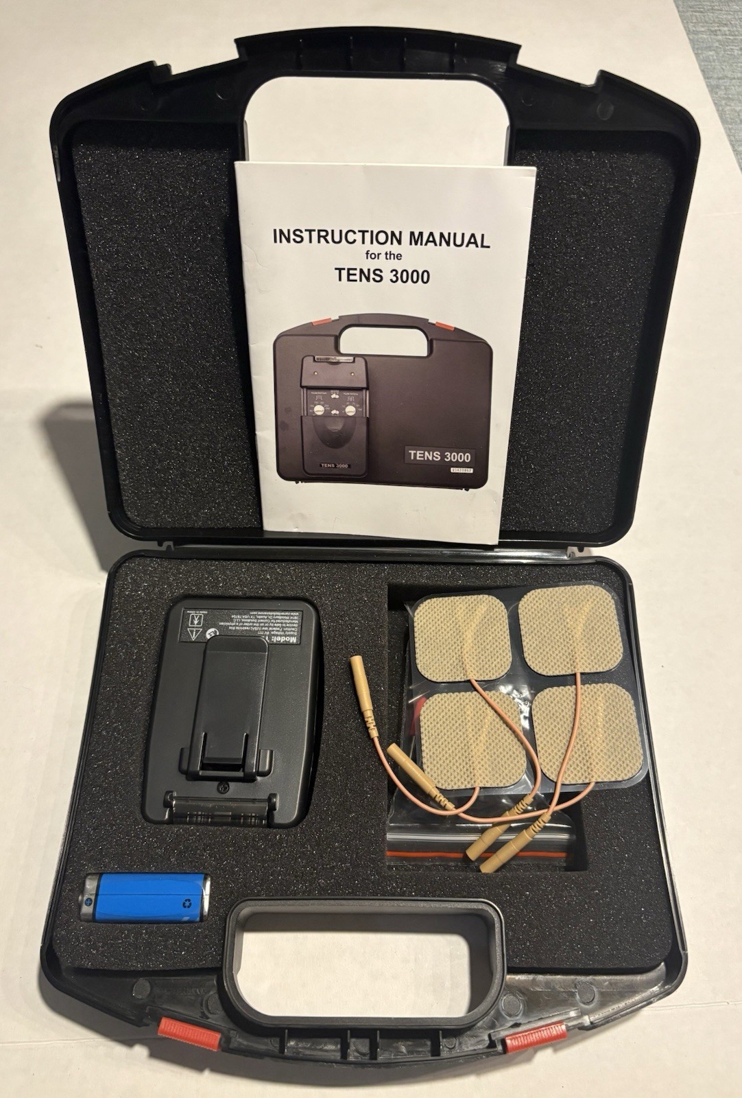 Roscoe Medical TENS 3000, a portable Unit for pain relief W/ Back Support