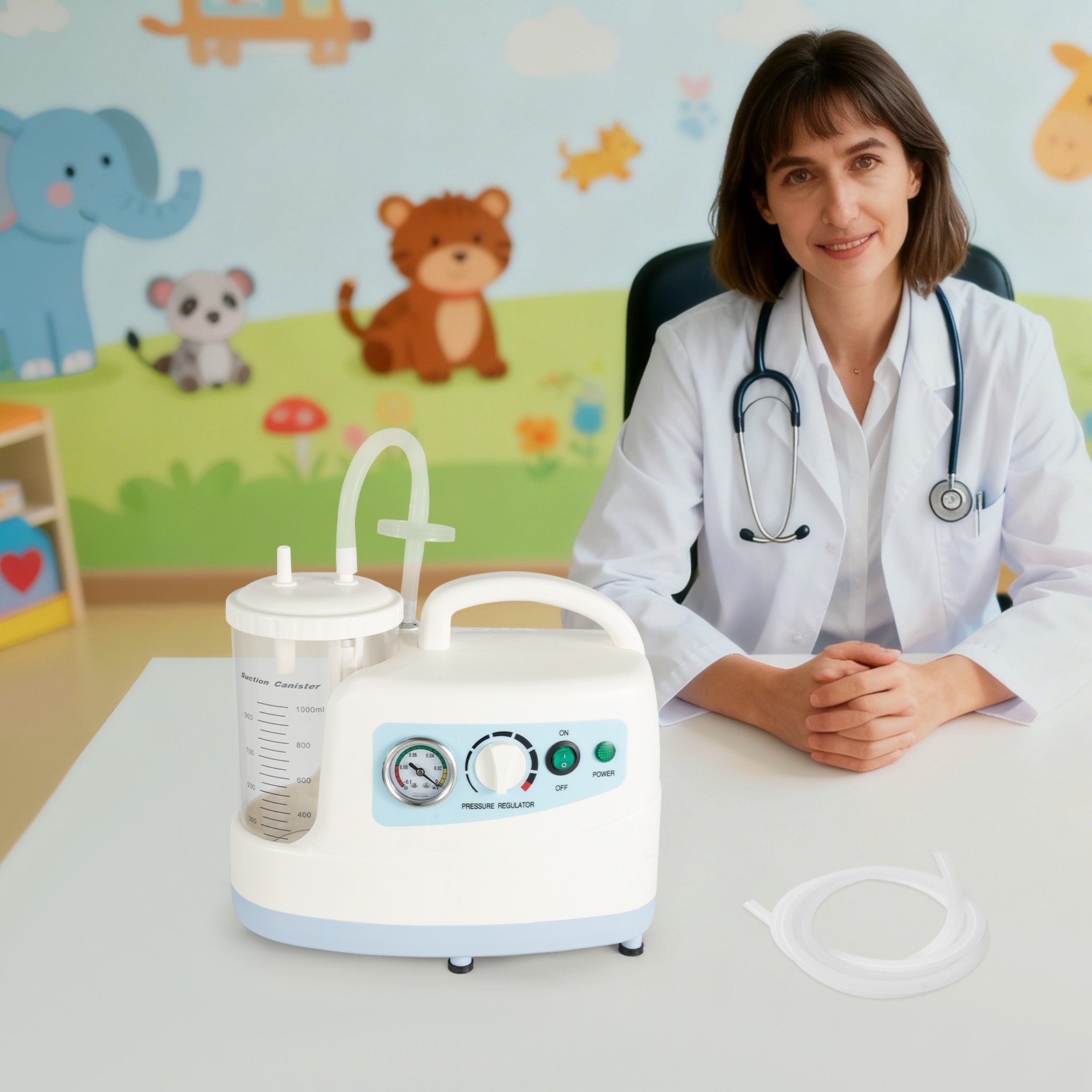 1000ML Phlegm Suction Unit Portable Dental Medical Vacuum Aspirator Machine