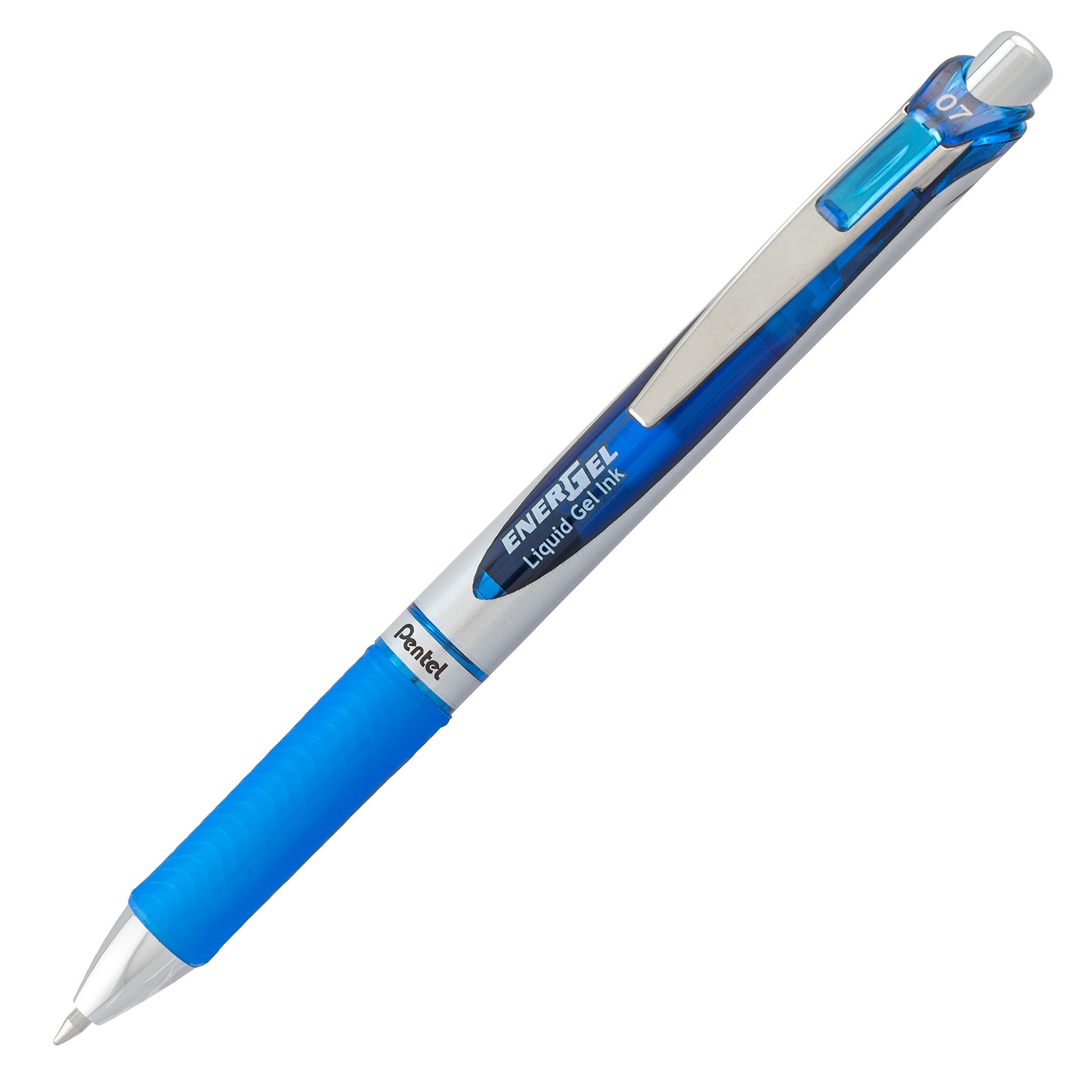 Pentel EnerGel Deluxe RTX Retractable Liquid Gel 2 Count (Pack of 1), Blue