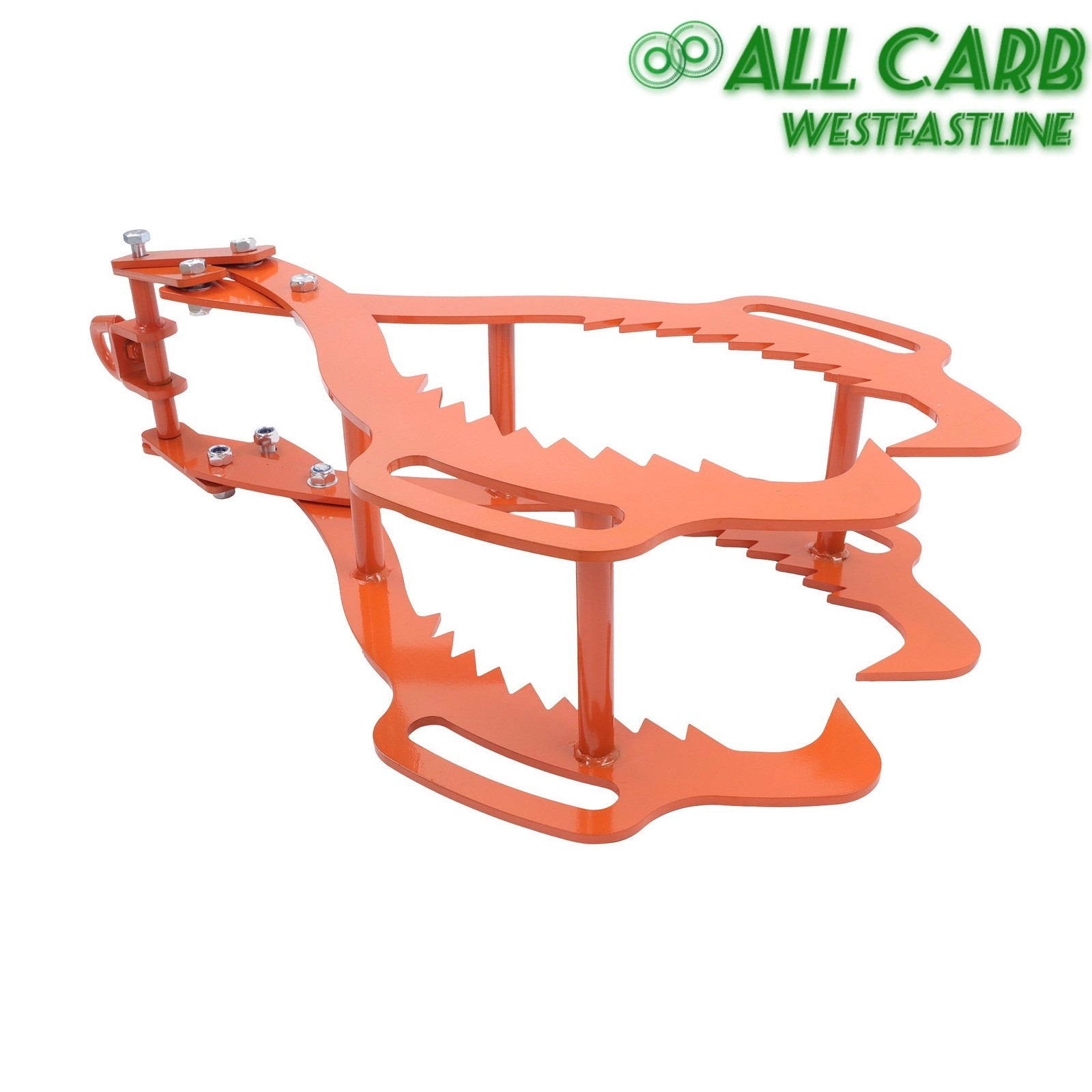 Log Lifting Tongs 4 Serrated Claw Heavy Duty Steel Swivel Dragging Tongs 36″