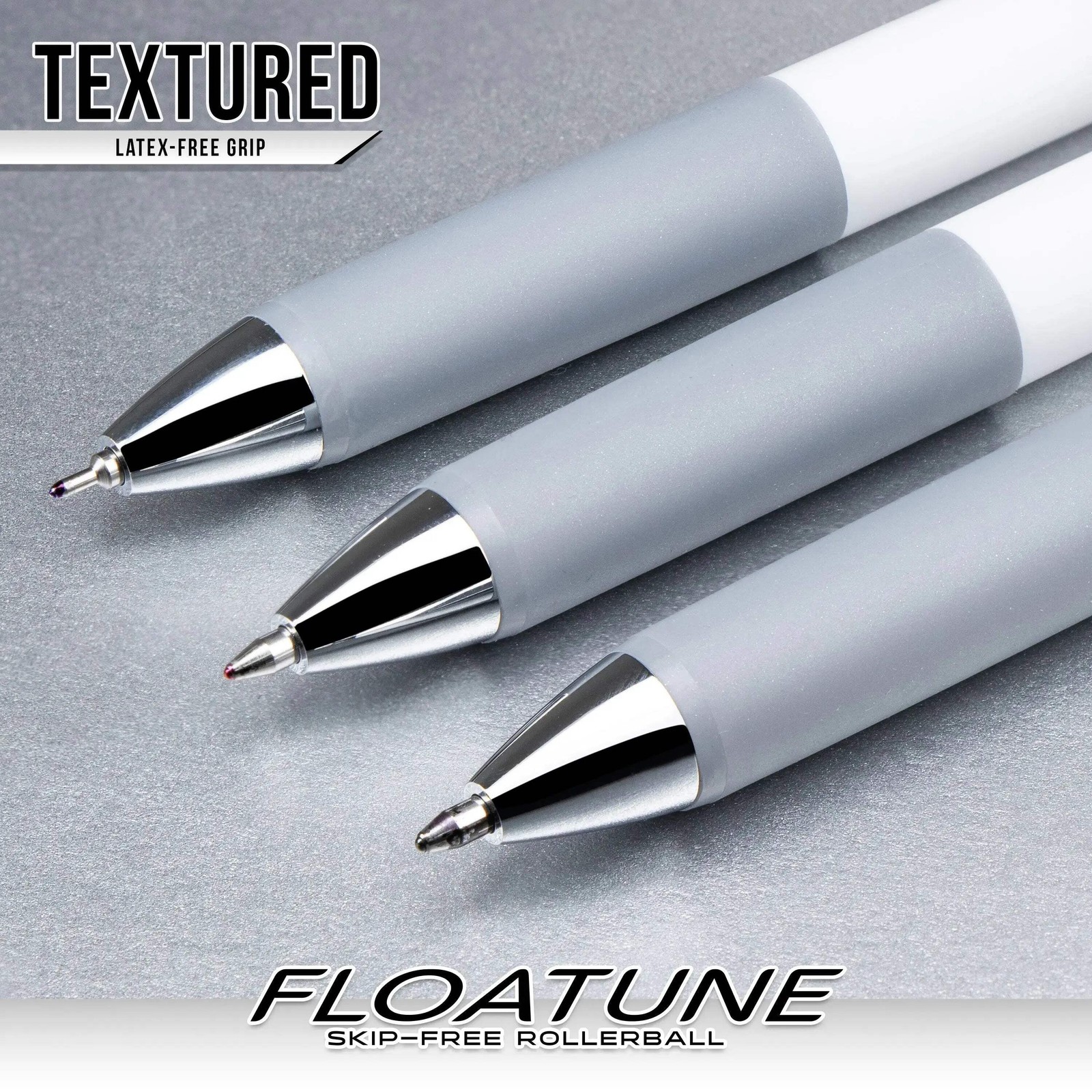 Pentel Floatune Retractable Rollerball, 0.5mm Fine Point, Assorted Ink, 5-Pk