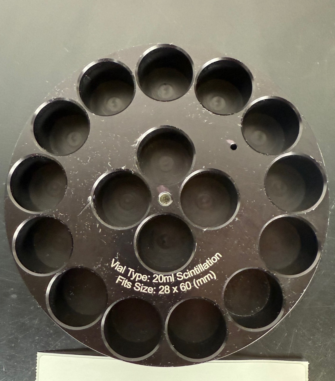 Chemglass CG-1991-01* CIRCULAR TOP HOT PLATE REACTION BLOCK 20mL Scintillation V