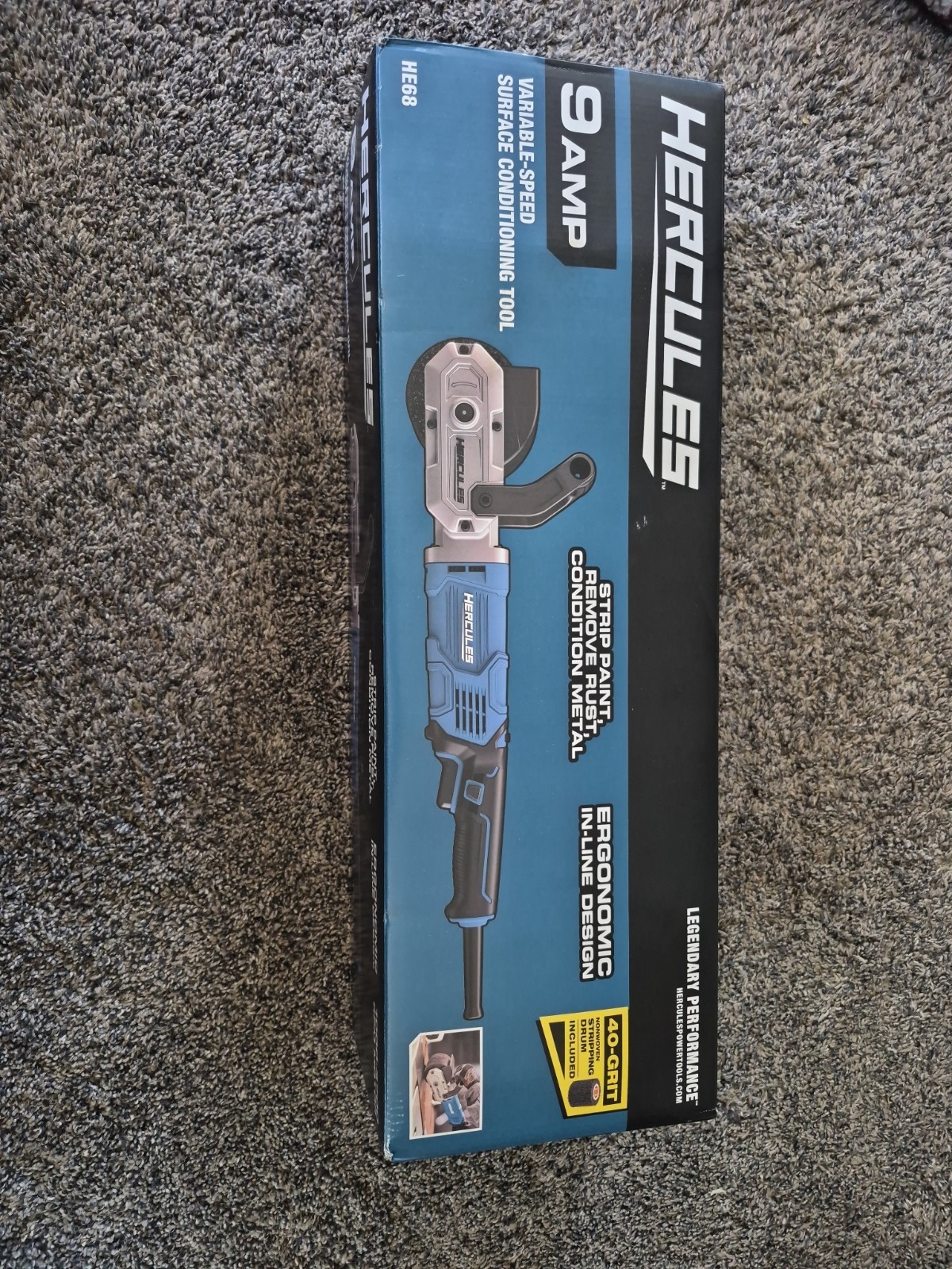 New Hercules HE68 9 Amp Variable Speed Surface Conditioning Tool Rust Stripper