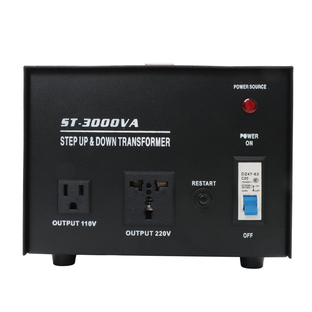 Step Up/Down 110V To 220V/220V To 110V Voltage Converter Transformer 3000 Watt