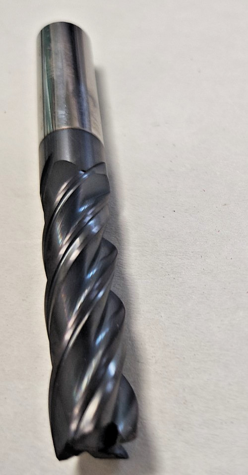 Accupro 1/2 x 1/2 x 2 x 4 .010 RA4 FL Carbide SEEM Long V- Series End Mill Altin