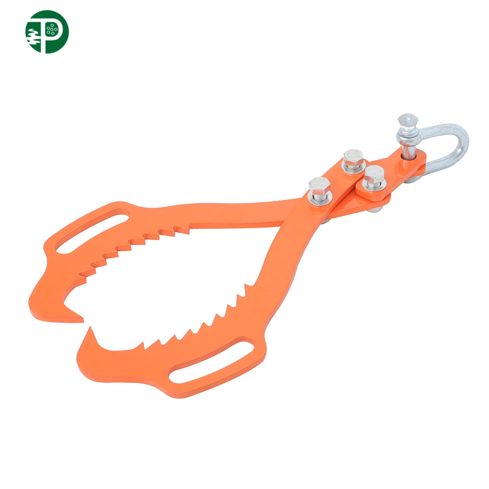 18 Inch Log Lifting Tongs 2 Serrated Claw Hook Timber Heavy Duty Skidding Tongs