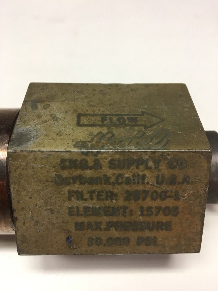 Haskel 30,000 psi 28700-1 Flow Valve *Fast Shipping*