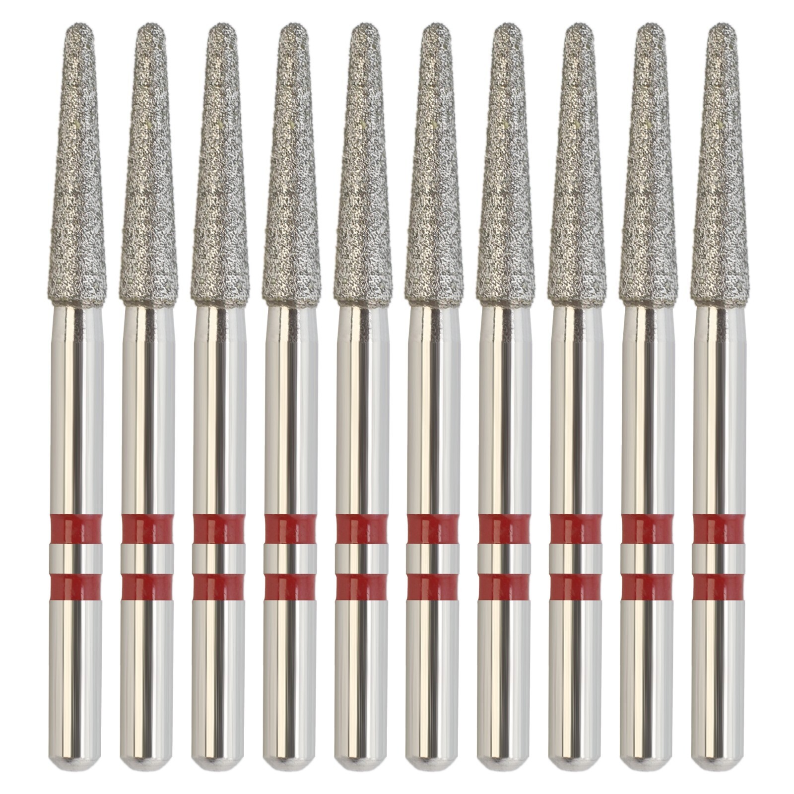Zirconia Diamonds Friction Grip FG Burs Round End Taper Fine Grit Z856/018F