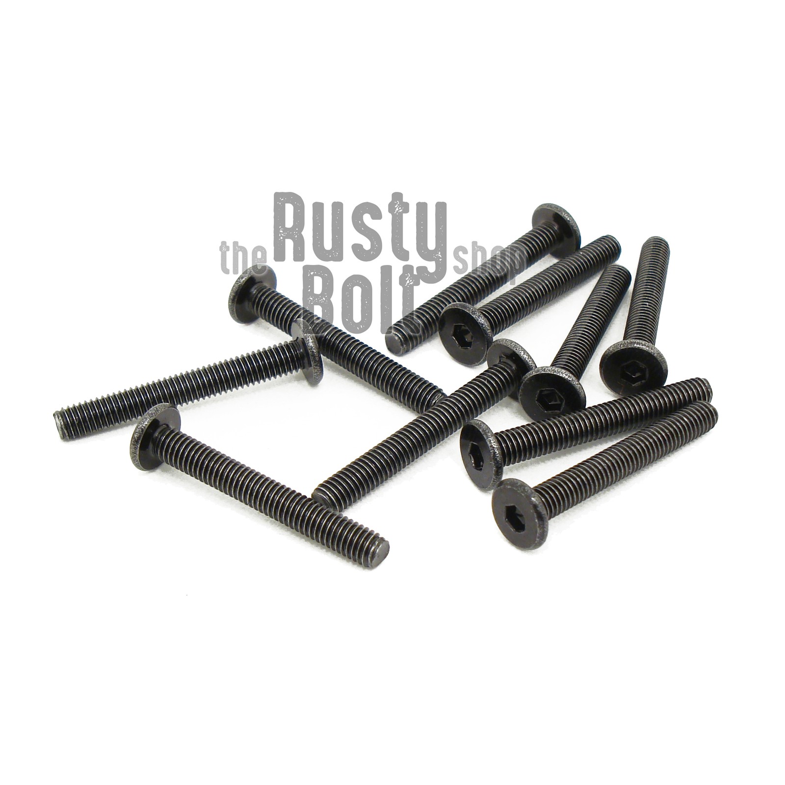 M3 x 22mm, Socket Head Screws, Ultra Low Profile, Thin, Wafer, Steel, Black