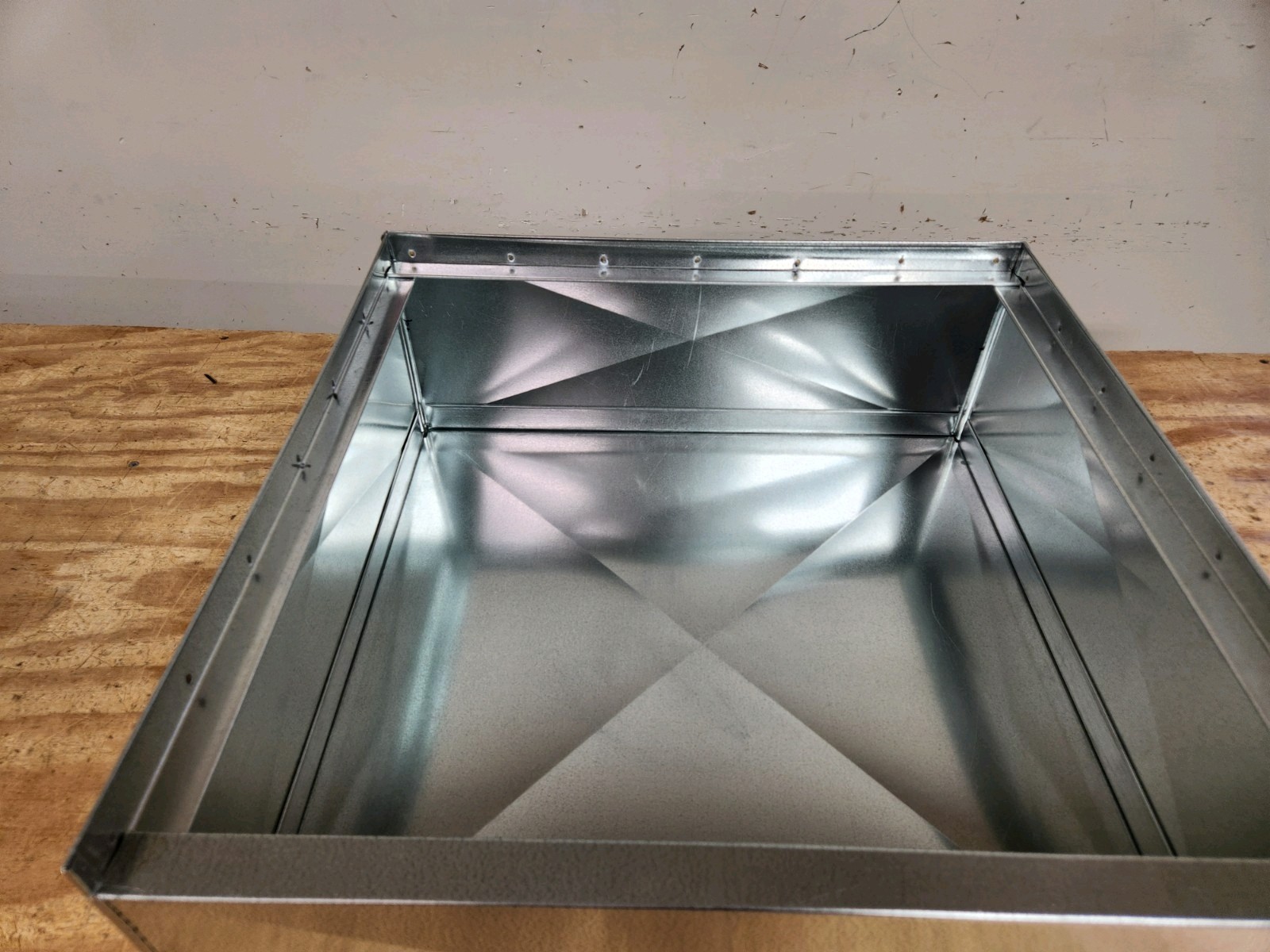 21″x21″x17″ tall furnace stand return air box duct hvac