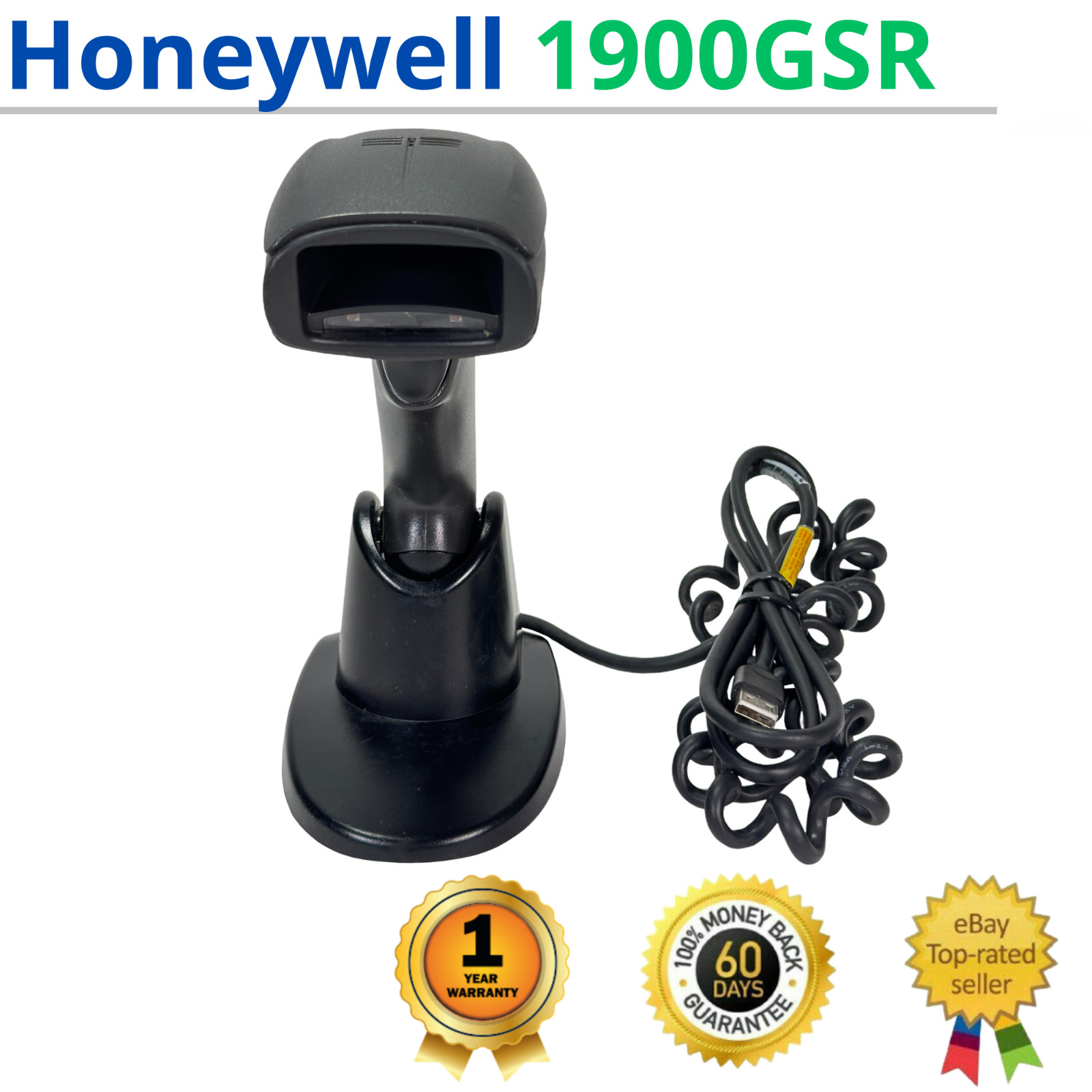 ✅Honeywell Xenon 1950GSR Barcode Scanner Imager w/USB Cable 1 YEAR WARRANTY!🔥