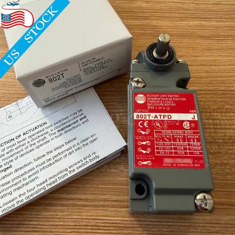 New OilTight Limit Switch Series J NIB For Allen Bradley 802T-ATPD 802TATPD