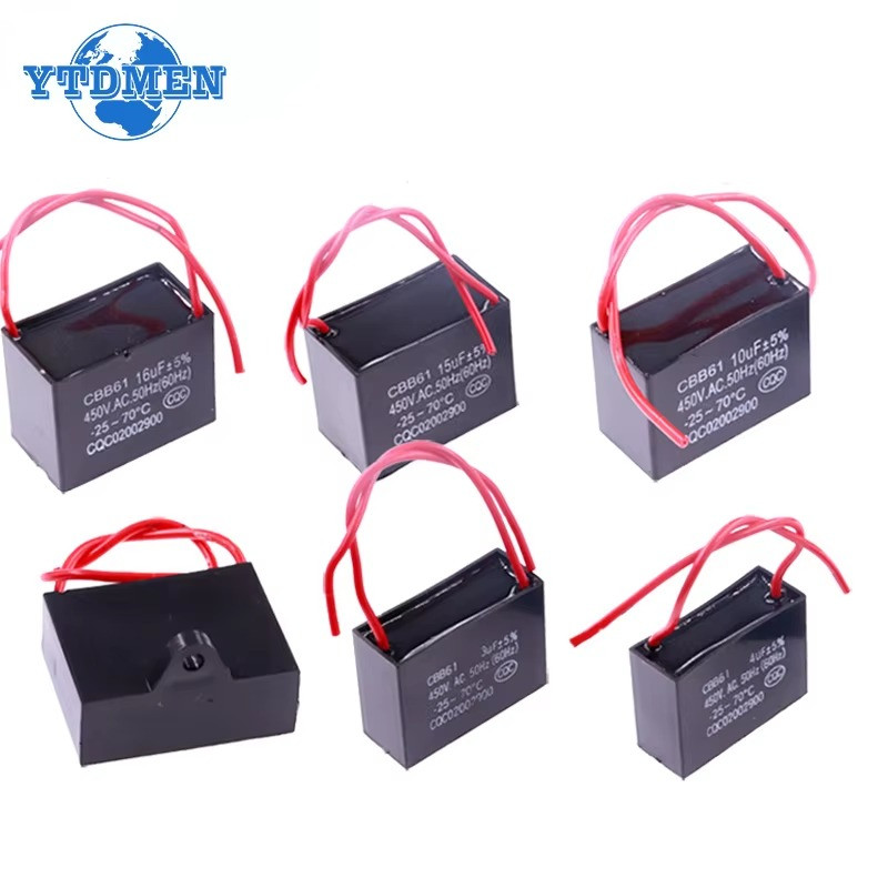 CBB61 Capacitor 450V Fan Capacitor New Start Capacitor