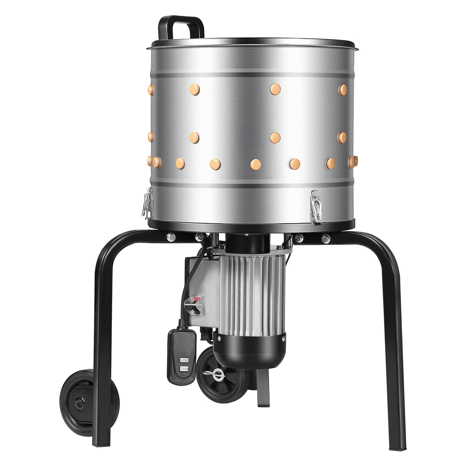 VEVOR 15.7″ Electric Chicken Plucker Machine 550W & 275RPM 114 Fingers & Wheels