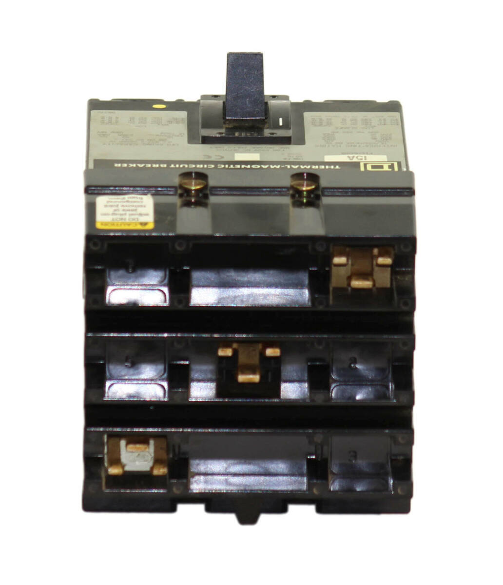 Square D FH36015 Breaker 15A 3‑Pole 600V 18kA I‑Line Thermal Magnetic 3‑Phase